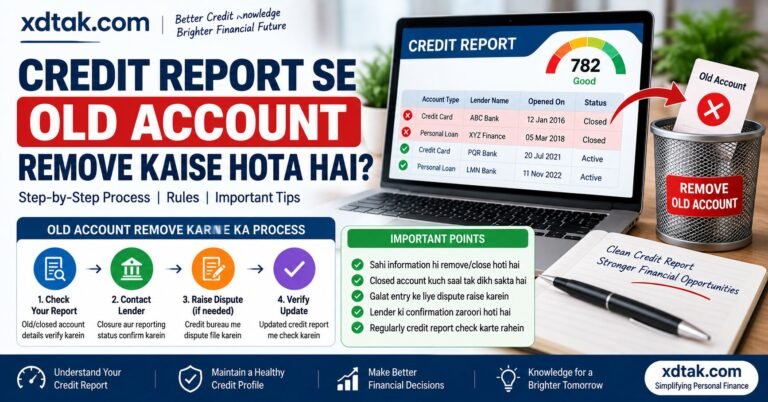 Credit Report Se Old Account Remove Kaise Hota Hai?