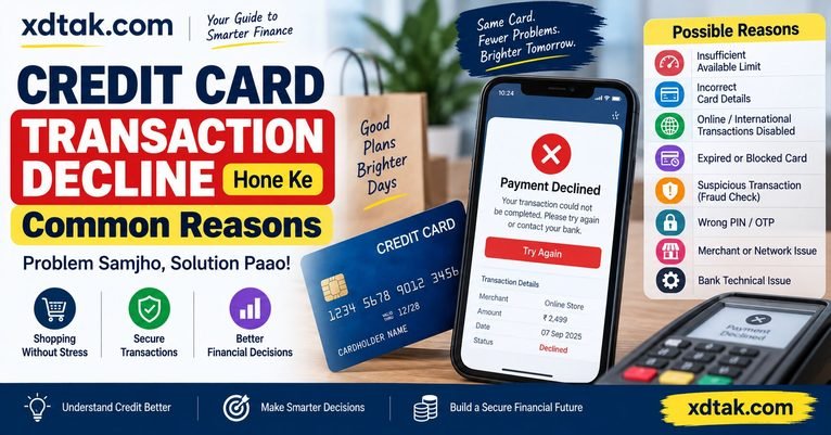 Credit Card Transaction Decline Hone Ke Common Reasons