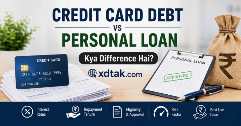 Credit Card Debt aur Personal Loan Mein Kya Difference Hai?